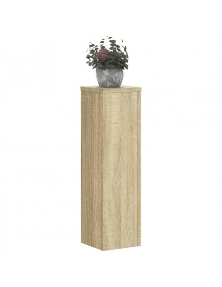 Supporti per Piante 2 pz Rovere 17x17x60 cm in Multistrato