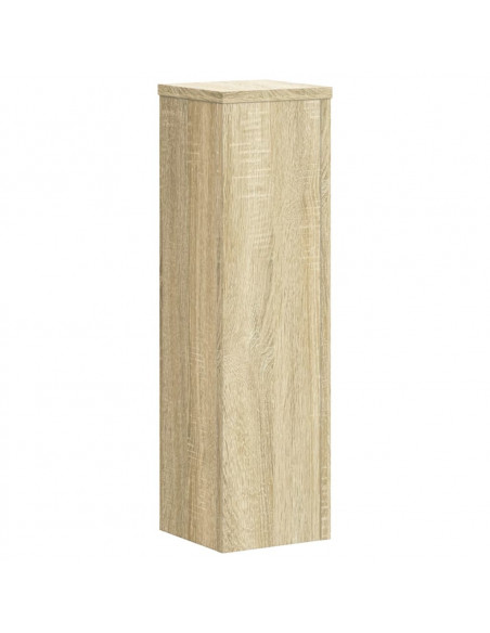 Supporti per Piante 2 pz Rovere 17x17x60 cm in Multistrato
