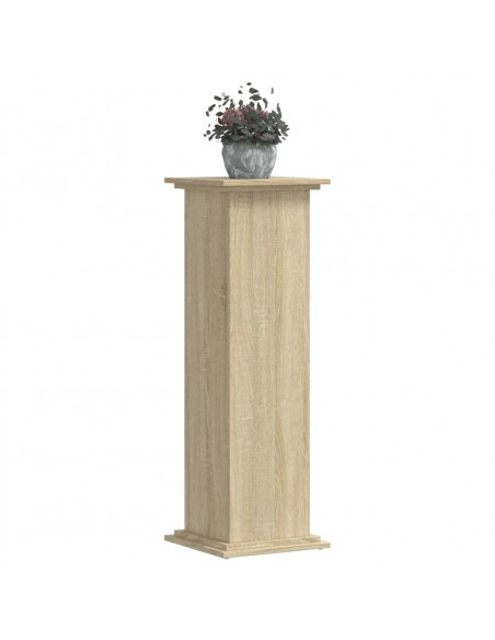 Supporto per Piante Rovere Sonoma 33x33x100cm Legno Multistrato