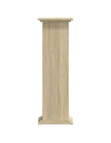 Supporto per Piante Rovere Sonoma 33x33x100cm Legno Multistrato