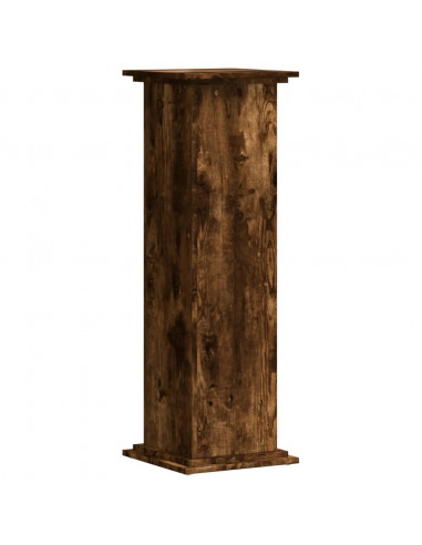 Supporto per Piante Rovere Fumo 33x33x100 cm in Truciolato