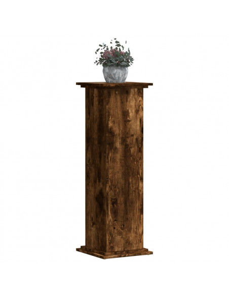 Supporto per Piante Rovere Fumo 33x33x100 cm in Truciolato