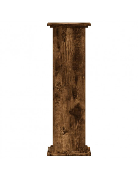 Supporto per Piante Rovere Fumo 33x33x100 cm in Truciolato