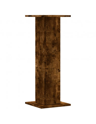 Supporti per Piante 2 pz Rovere Fumo 30x30x80 cm in Truciolato