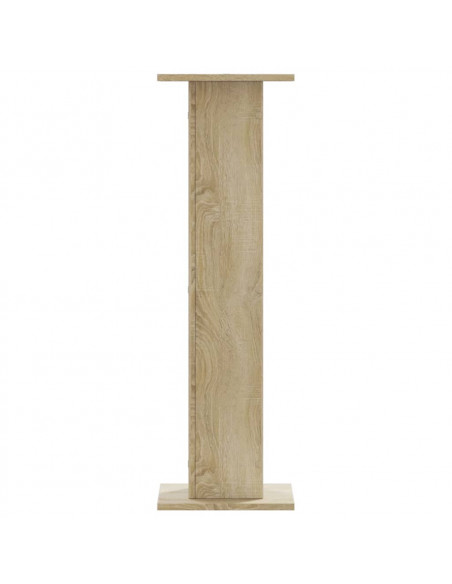 Supporti per Piante 2 pz Rovere Sonoma 30x30x95cm in Truciolato