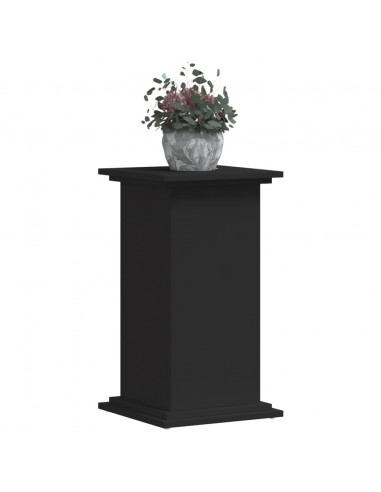 Supporto per Piante Nero 33x33x60 cm in Truciolato