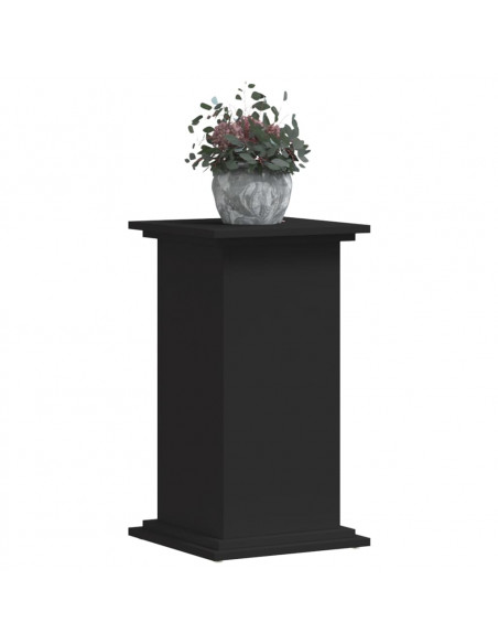 Supporto per Piante Nero 33x33x60 cm in Truciolato