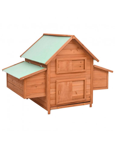 Pollaio 152x96x110 cm in Legno Massello di Abete