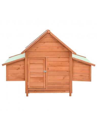 Pollaio 152x96x110 cm in Legno Massello di Abete