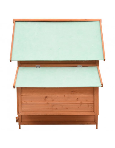 Pollaio 152x96x110 cm in Legno Massello di Abete