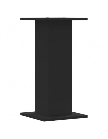 Supporti per Piante 2 pz Neri 30x30x60 cm Legno Multistrato