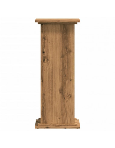 Supporto per Piante Rovere Artigianale 33x33x80 cm Multistrato