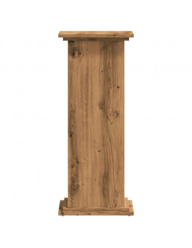 Supporto per Piante Rovere Artigianale 33x33x80 cm Multistrato