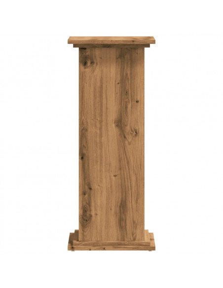 Supporto per Piante Rovere Artigianale 33x33x80 cm Multistrato