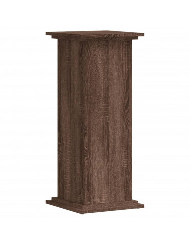 Supporto per Piante Rovere Marrone 33x33x80cm Legno Multistrato