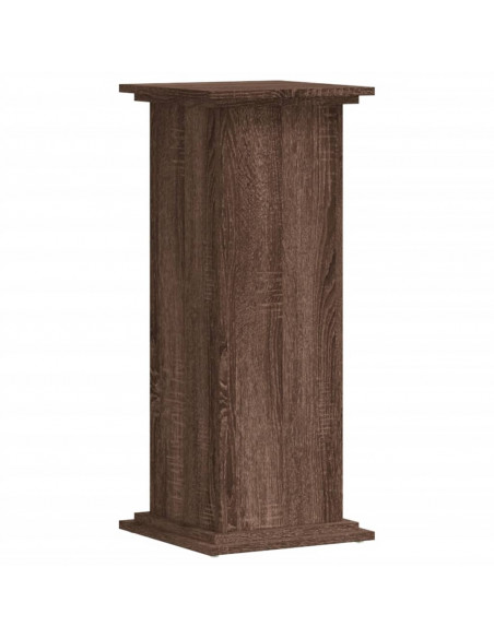 Supporto per Piante Rovere Marrone 33x33x80cm Legno Multistrato