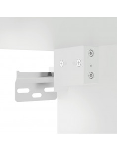 Set Mobili da Bagno 4 pz Bianco in Legno Multistrato