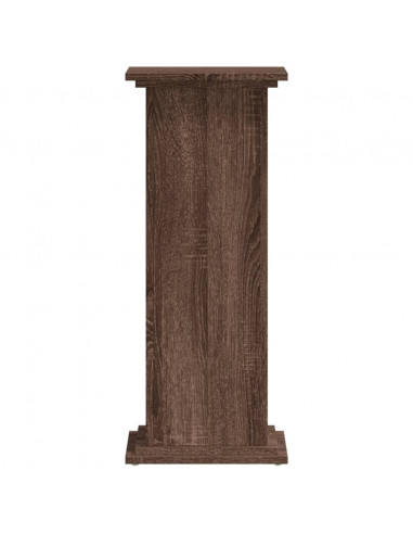 Supporto per Piante Rovere Marrone 33x33x80cm Legno Multistrato