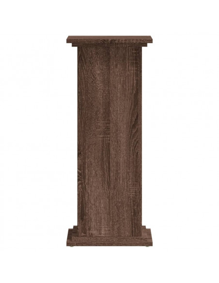 Supporto per Piante Rovere Marrone 33x33x80cm Legno Multistrato