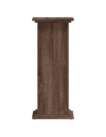 Supporto per Piante Rovere Marrone 33x33x80cm Legno Multistrato
