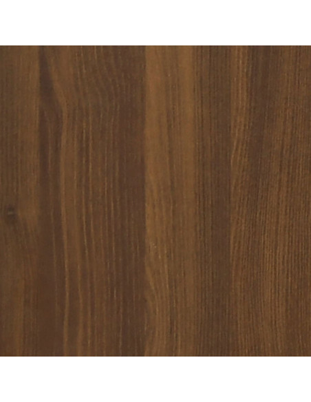 Set Mobili da Bagno 3 pz Rovere Marrone in Legno Multistrato