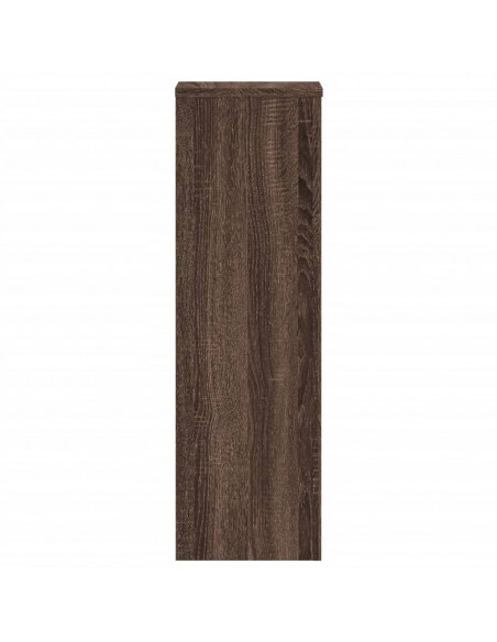 Supporti per Piante 2 pz Marrone 25x25x80 cm Legno Multistrato