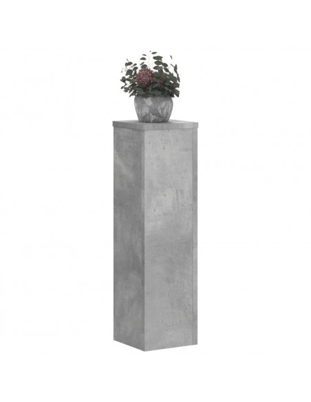 Supporti per Piante 2 pz Grigio 17x17x60 cm Legno Multistrato