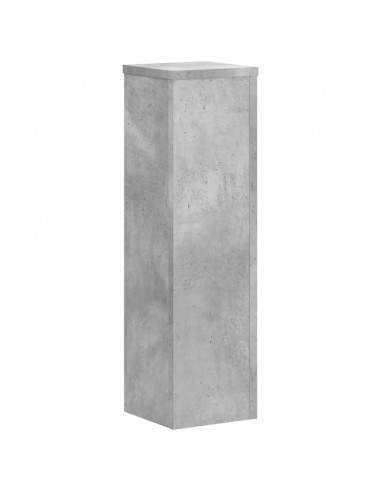 Supporti per Piante 2 pz Grigio 17x17x60 cm Legno Multistrato