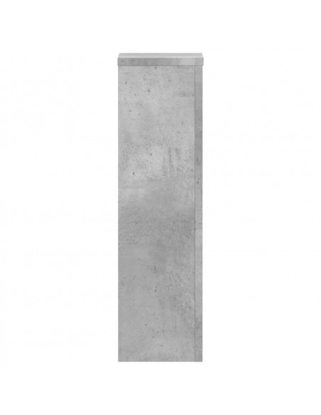 Supporti per Piante 2 pz Grigio 17x17x60 cm Legno Multistrato