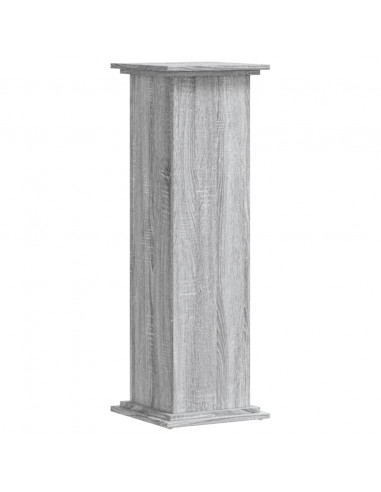 Supporto per Piante Grigio Sonoma 33x33x100 cm in Truciolato