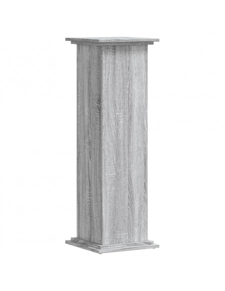 Supporto per Piante Grigio Sonoma 33x33x100 cm in Truciolato
