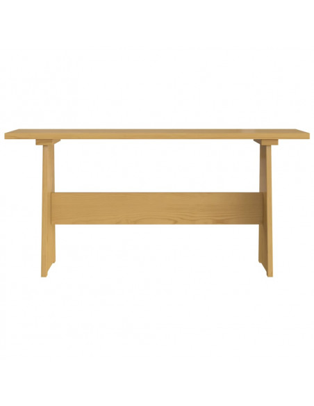 Set da Pranzo 3pz REINE Marrone Miele in Legno Massello di Pino