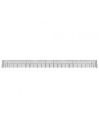 Pollaio per Esterni 3x24x2 m in Acciaio Zincato