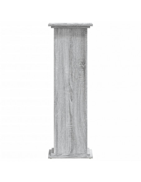 Supporto per Piante Grigio Sonoma 33x33x100 cm in Truciolato