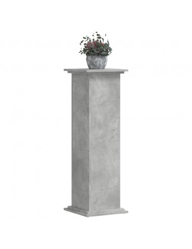 Supporto per Piante Grigio 33x33x100 cm in Truciolato