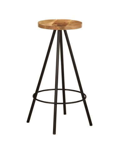 Set da Bar 7 pz in Legno Massello di Mango