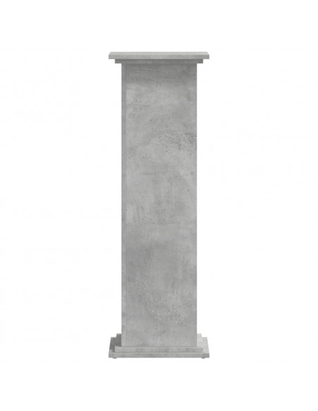 Supporto per Piante Grigio 33x33x100 cm in Truciolato