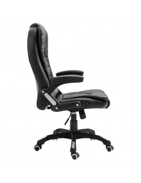 Sedia da Ufficio Nera in Similpelle