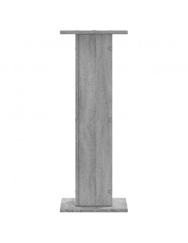 Supporti per Piante 2 pz Grigio Sonoma 30x30x80cm in Truciolato