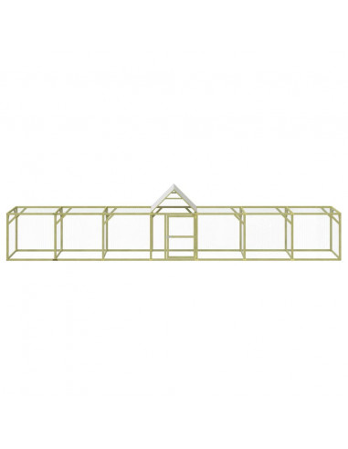 Pollaio 700x100x150 cm in Legno Massello di Pino Impregnato