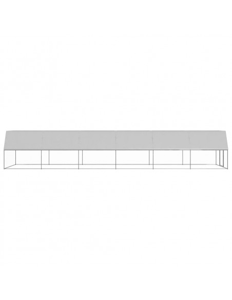 Gabbia per Polli da Esterno 3x12x2 m in Acciaio Zincato
