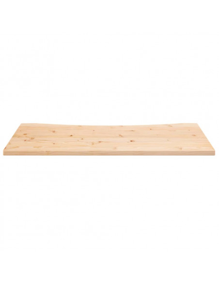 Piano Scrivania 100x60x2,5 cm in Legno Massello di Pino