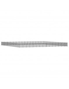 Gabbia per Animali 60 Pannelli con Porta Nera 35x35 cm Acciaio 2