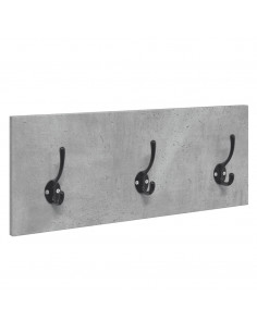 Set Mobili da Ingresso 4 pz Grigio Cemento in Legno Multistrato