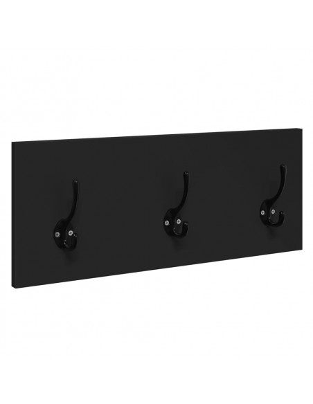 Set Mobili da Ingresso 4 pz Nero in Legno Multistrato