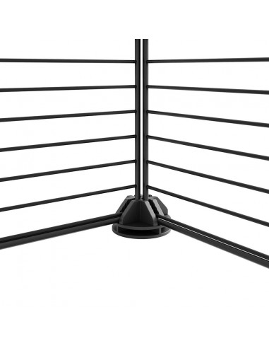 Gabbia per Animali 20 Pannelli con Porta Nera 35x35 cm Acciaio