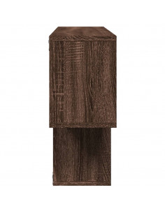 Scaffale a Muro Rovere Marrone 100x20x53cm in Legno Multistrato