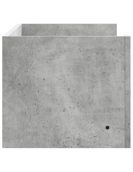 Scaffale a Muro Grigio Cemento 100x35x30,5 cm Legno Multistrato