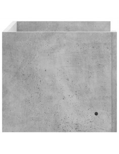 Scaffale a Muro Grigio Cemento 70,5x35x30,5cm Legno Multistrato