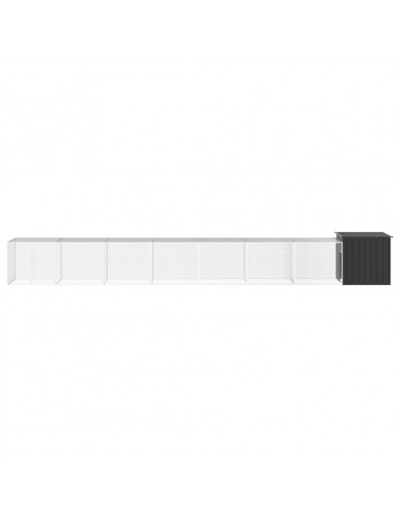 Gabbia per Polli Antracite 800x91x100 cm Acciaio Zincato